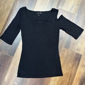 Goldray Cut Out Modal/Spandex Women's Top